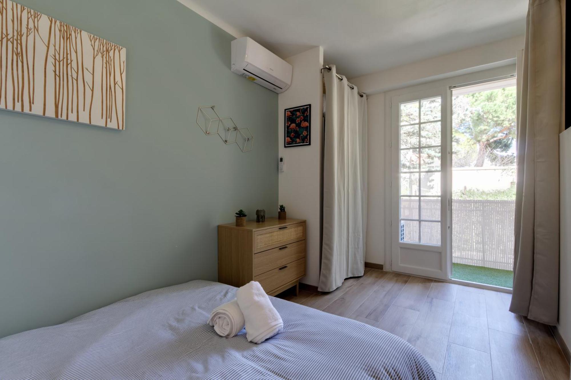 016- T2 Tropisme, Appart 1 Chambre,Clim,Wifi,Parking Montpellier Luaran gambar