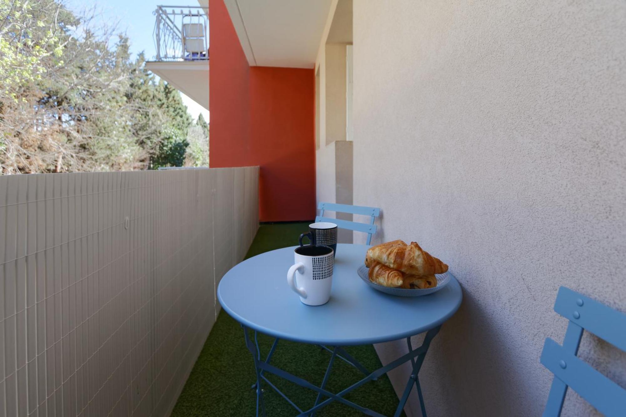 016- T2 Tropisme, Appart 1 Chambre,Clim,Wifi,Parking Montpellier Luaran gambar