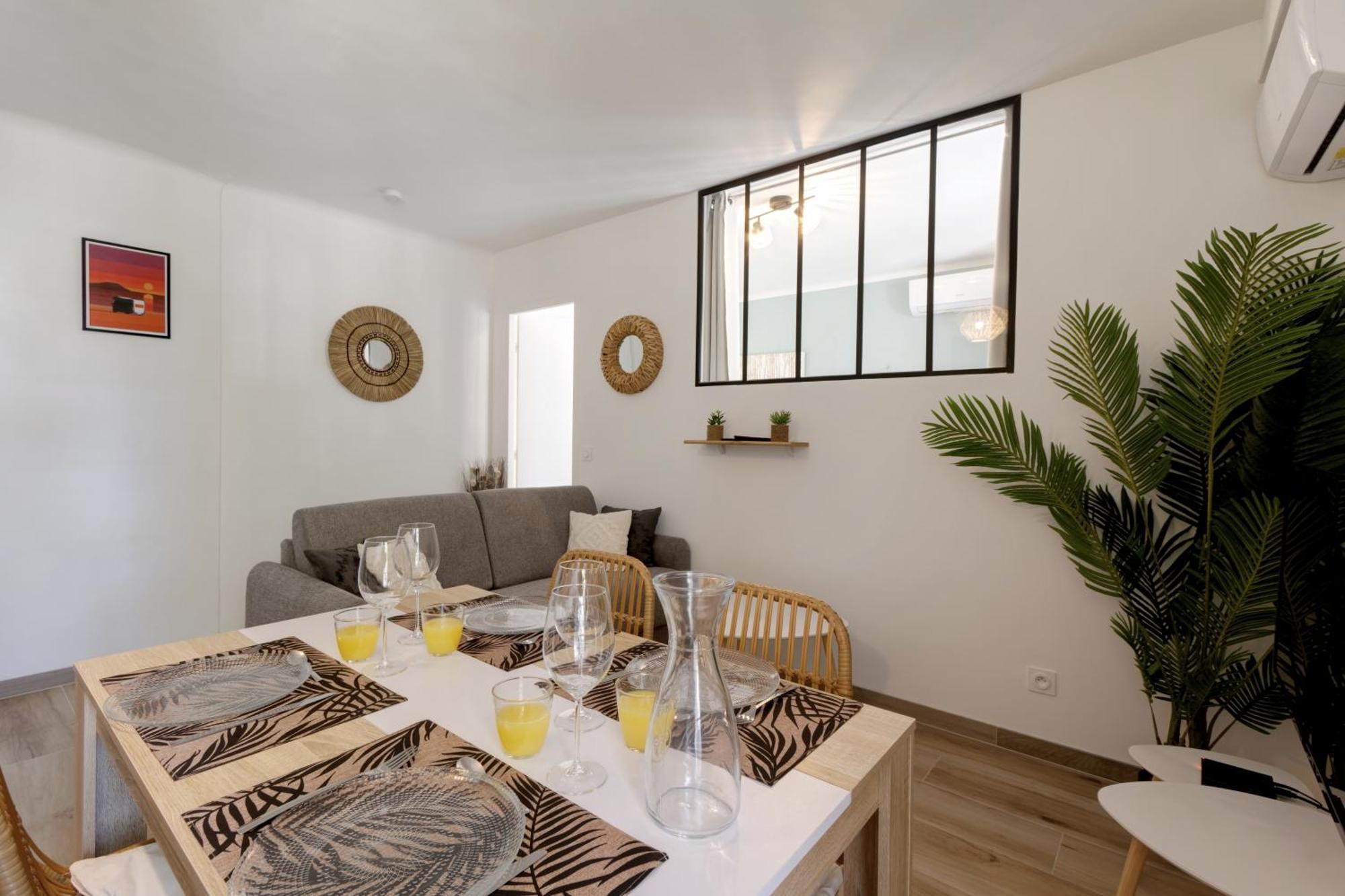 016- T2 Tropisme, Appart 1 Chambre,Clim,Wifi,Parking Montpellier Luaran gambar
