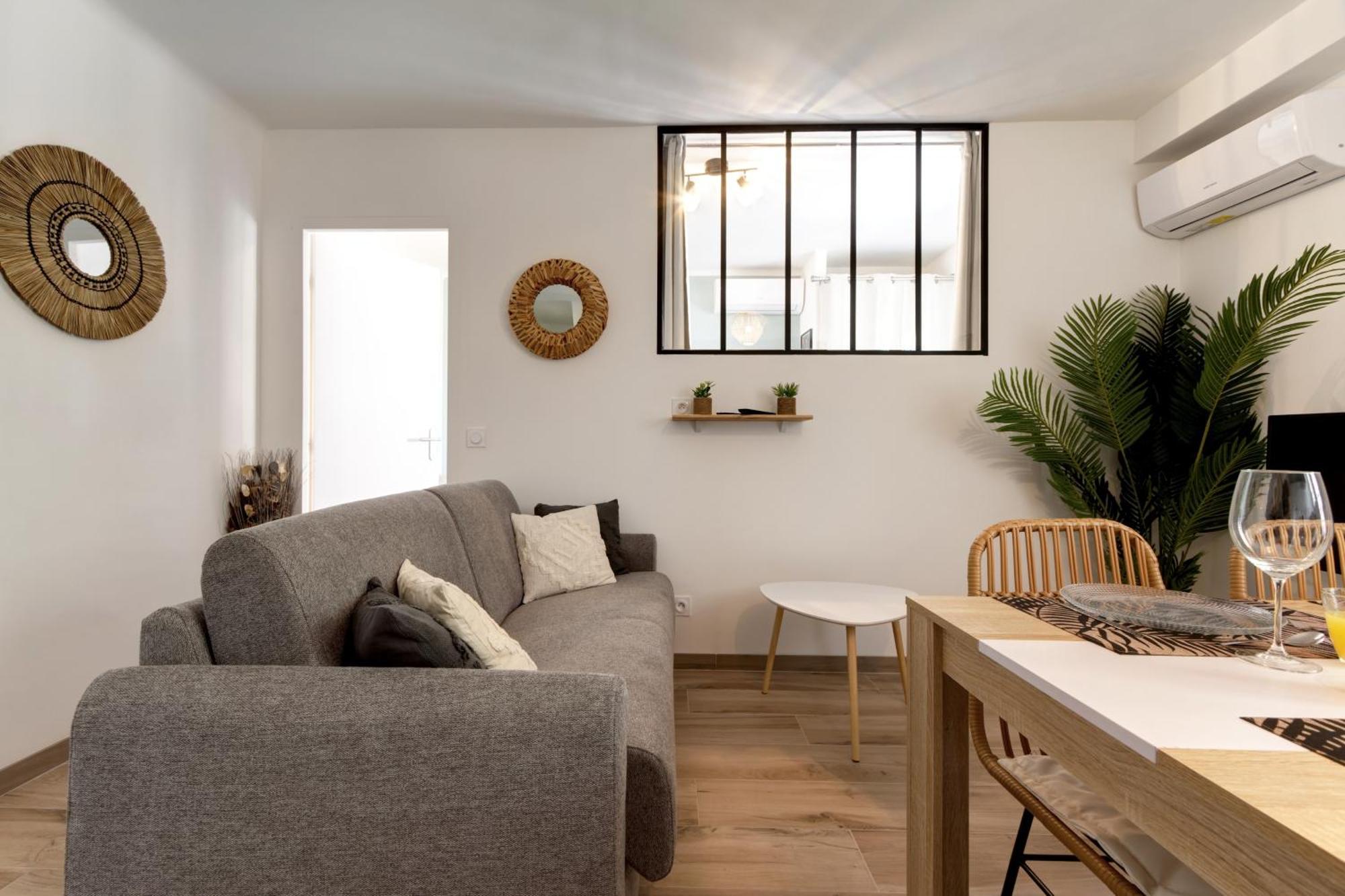 016- T2 Tropisme, Appart 1 Chambre,Clim,Wifi,Parking Montpellier Luaran gambar