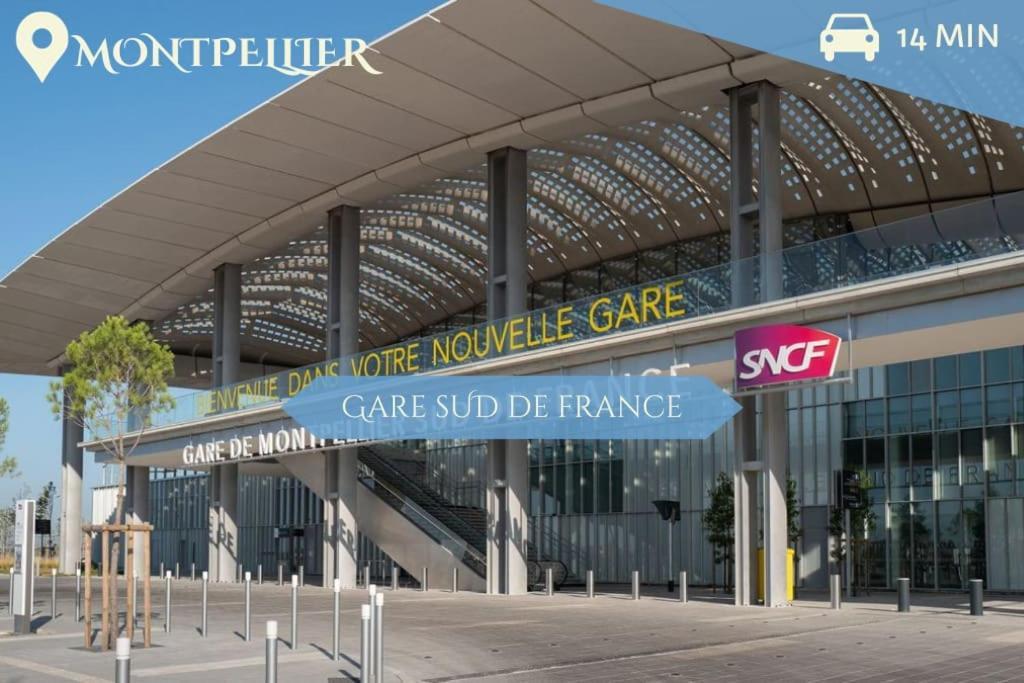 016- T2 Tropisme, Appart 1 Chambre,Clim,Wifi,Parking Montpellier Luaran gambar