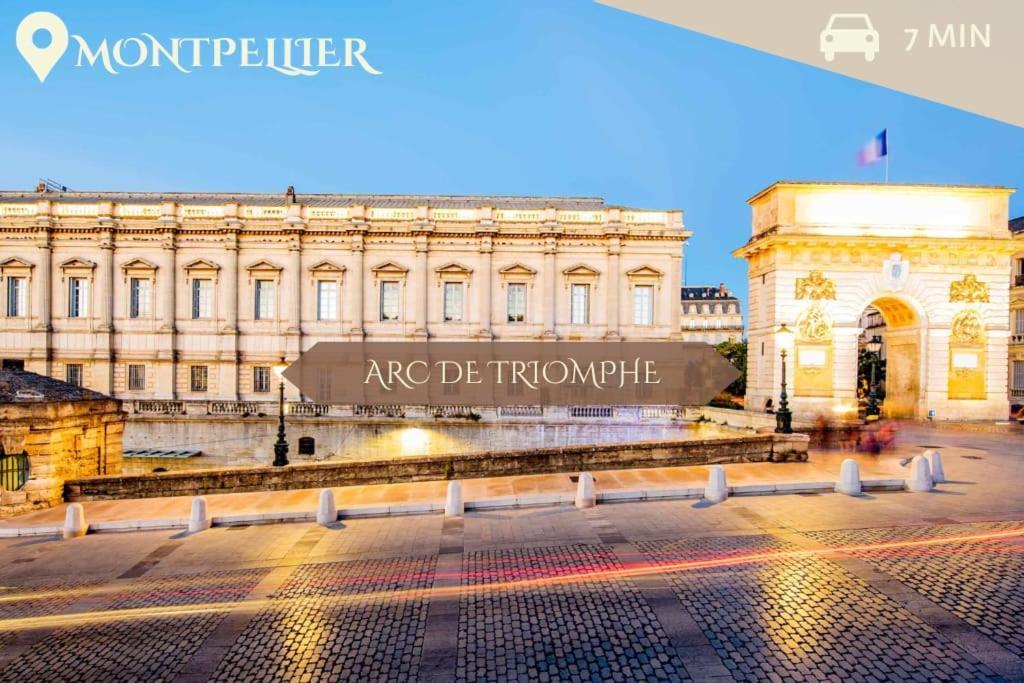 016- T2 Tropisme, Appart 1 Chambre,Clim,Wifi,Parking Montpellier Luaran gambar