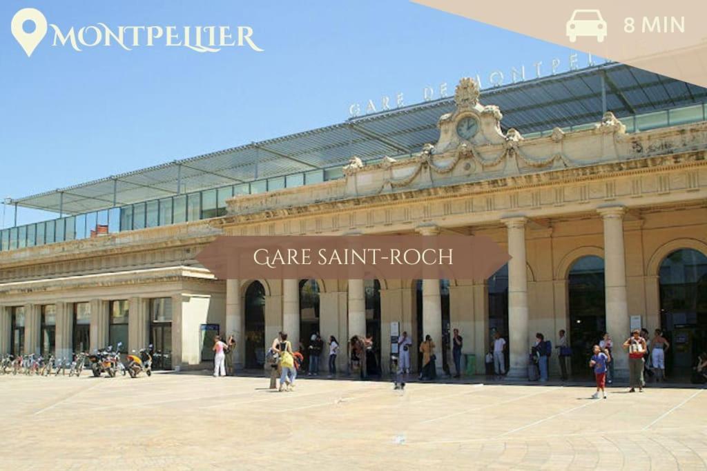 016- T2 Tropisme, Appart 1 Chambre,Clim,Wifi,Parking Montpellier Luaran gambar